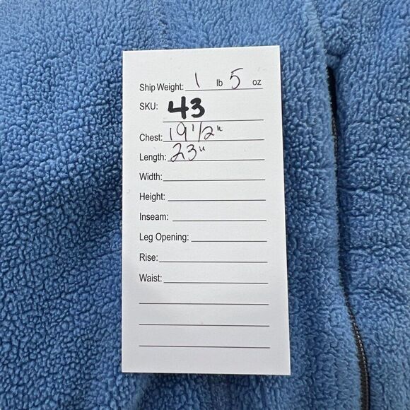 Patagonia Women's Polartec Regulator Full-Zip Fleece Jacket Blue Size Medium - Picture 11 of 11